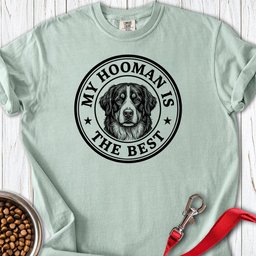 Bernese Mountain Dog My Hooman Premium Tee Gift For Dog Lover