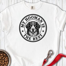 Bernese Mountain Dog My Hooman Premium Tee Gift For Dog Lover
