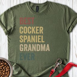 Best Cocker Spaniel Grandma T Shirt Gift For Grandma
