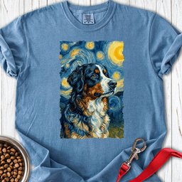 Bernese Mountain Dog Van Gogh Premium Tee Gift For Dog Lover