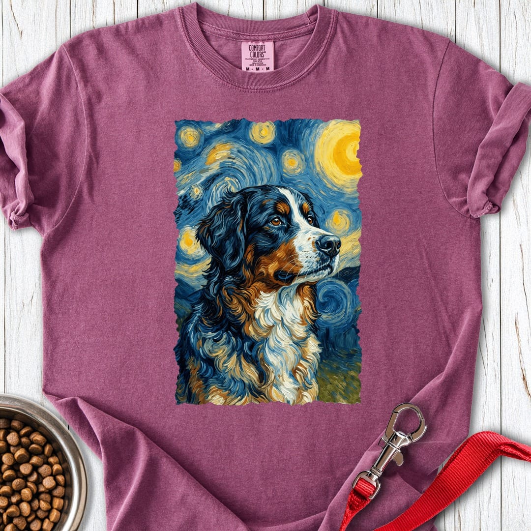 Bernese Mountain Dog Van Gogh Premium Tee Gift For Dog Lover
