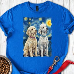 Bernadoodle And Golden Doodle Van Gogh T Shirt Gift For Dog Lover