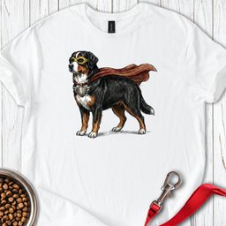 Bernese Mountain Dog Superhero T Shirt Gift For Dog Lover