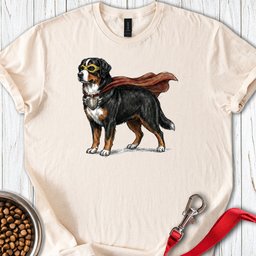 Bernese Mountain Dog Superhero T Shirt Gift For Dog Lover