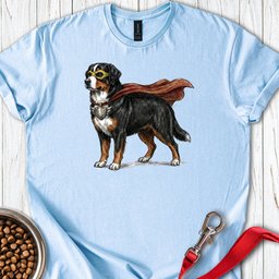 Bernese Mountain Dog Superhero T Shirt Gift For Dog Lover