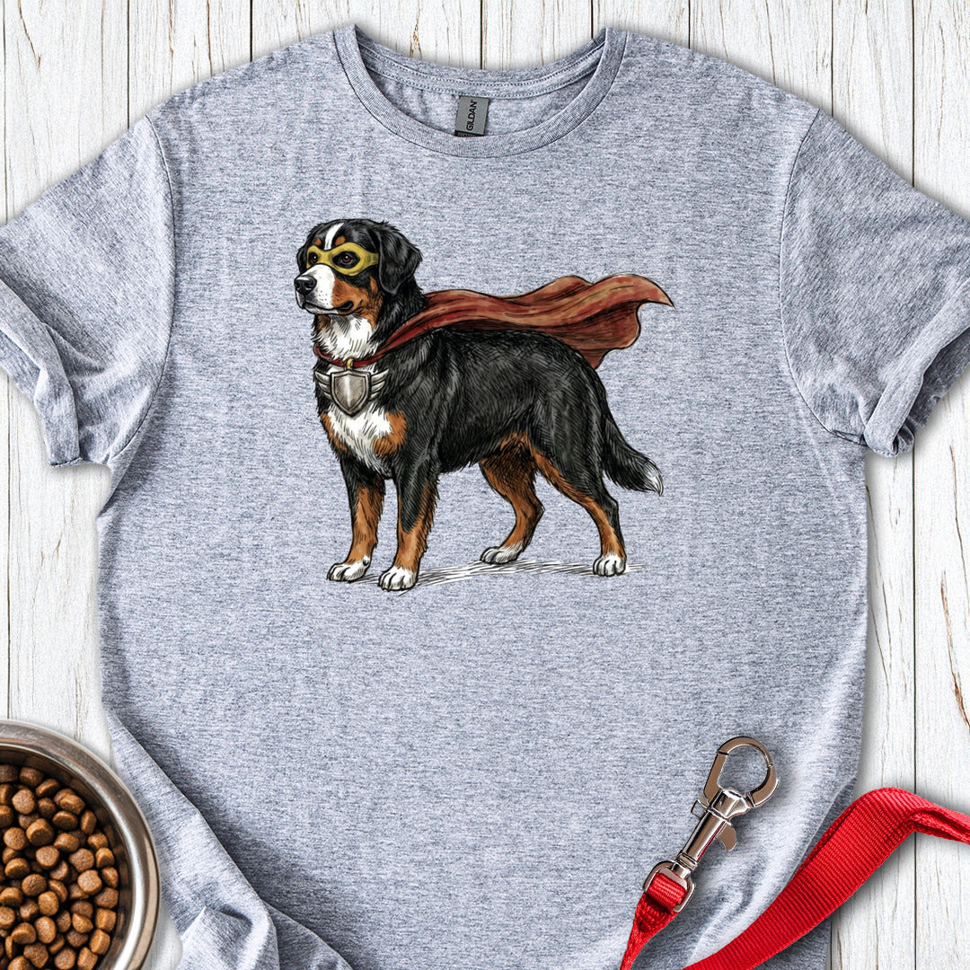 Bernese Mountain Dog Superhero T Shirt Gift For Dog Lover