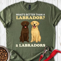 Better Than One Lab T Shirt Gift For Dog Lover