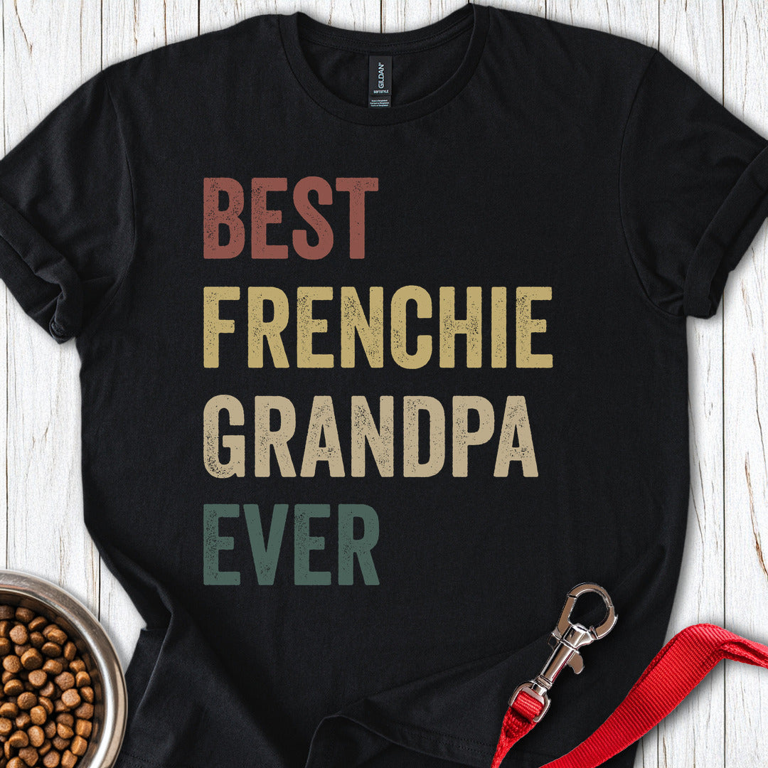 Best Frenchie Grandpa T Shirt Gift For Grandpa