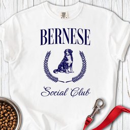 Bernese Social Club Premium Tee Gift For Dog Lover