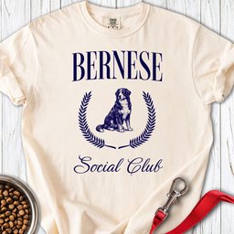 Bernese Social Club Premium Tee Gift For Dog Lover