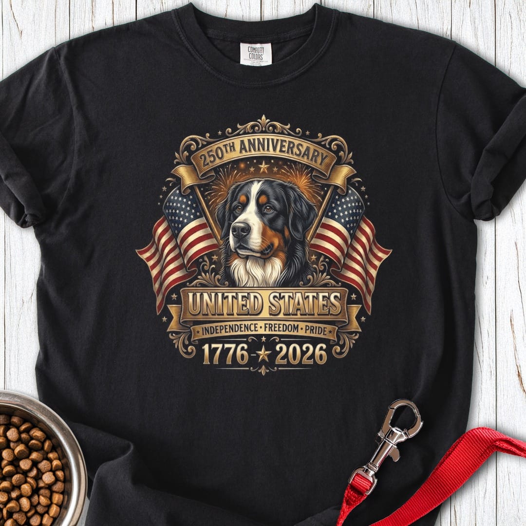 Bernese 250 Years USA Premium Tee Gift For Dog Lover