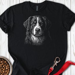 Bernese Mountain Dog Engraved T Shirt Gift For Dog Lover