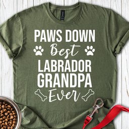 Best Labrador Grandpa Ever T Shirt Gift For Grandpa