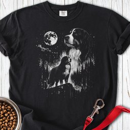 Bernese Mountain Dog Moon Premium Tee Gift For Dog Lover