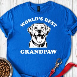 Best Grandpaw Lab T Shirt Gift For Dog Lover