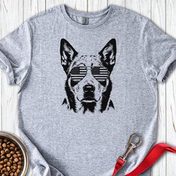 Blue Heeler USA T Shirt Gift For Dog Lover