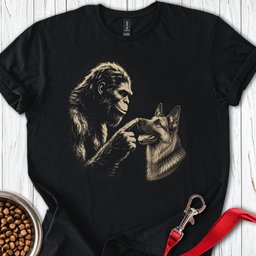 Bigfoot German Shepherd Boop T Shirt Gift For Dog Lover