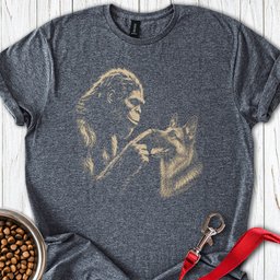 Bigfoot German Shepherd Boop T Shirt Gift For Dog Lover