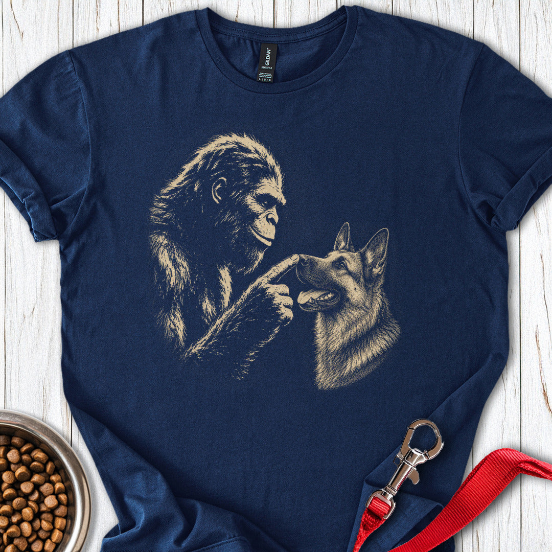 Bigfoot German Shepherd Boop T Shirt Gift For Dog Lover