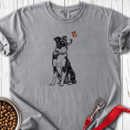 Border Collie Butterfly Premium Tee Gift For Dog Lover
