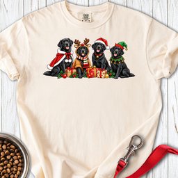 Black Labrador Group Christmas Premium Tee Gift For Dog Lover