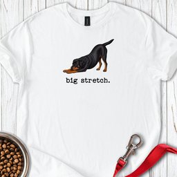 Big Stretch Fox Rottweiler T Shirt Gift For Dog Lover