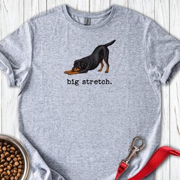 Big Stretch Fox Rottweiler T Shirt Gift For Dog Lover