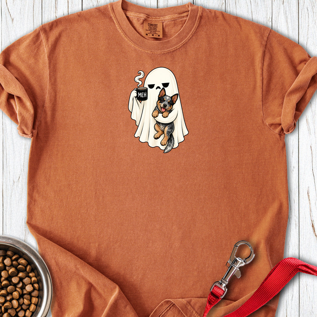 Blue Heeler Meh Ghost Premium Tee Gift For Dog Lover