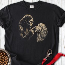 Bigfoot Boops Cocker Spaniel Premium Tee Gift For Dog Lover