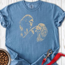 Bigfoot Boops Cocker Spaniel Premium Tee Gift For Dog Lover