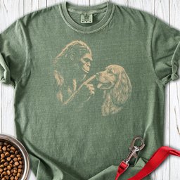 Bigfoot Boops Cocker Spaniel Premium Tee Gift For Dog Lover