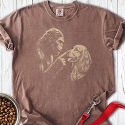 Bigfoot Boops Cocker Spaniel Premium Tee Gift For Dog Lover