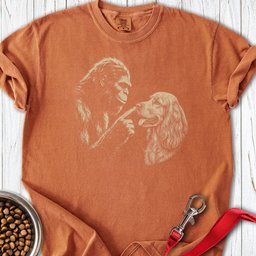 Bigfoot Boops Cocker Spaniel Premium Tee Gift For Dog Lover