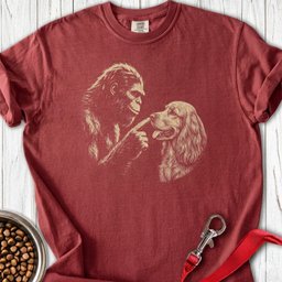 Bigfoot Boops Cocker Spaniel Premium Tee Gift For Dog Lover