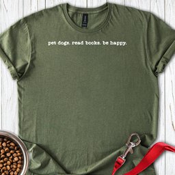 Books And Dogs T Shirt Gift For Dog Lover