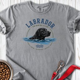 Black Labrador Swimming Club Premium Tee Gift For Dog Lover
