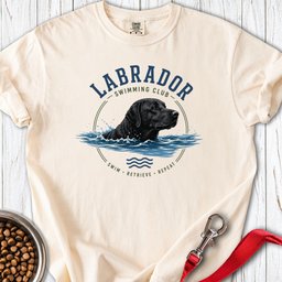 Black Labrador Swimming Club Premium Tee Gift For Dog Lover