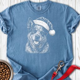Blue Heeler Dog Christmas Premium Tee Gift For Dog Lover