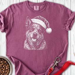 Blue Heeler Dog Christmas Premium Tee Gift For Dog Lover