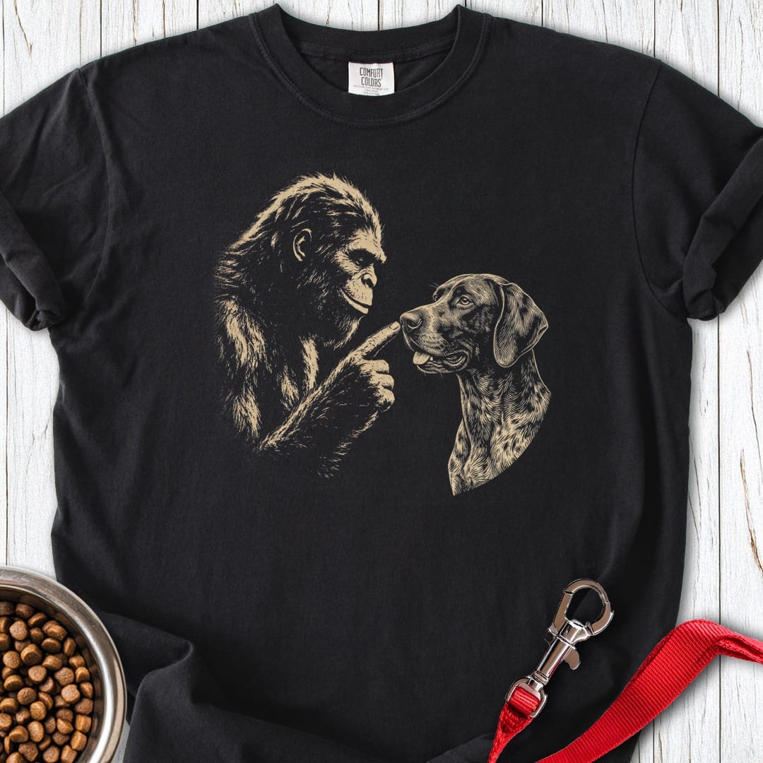 Bigfoot German Shorthaired Pointer Premium Tee Gift For Dog Lover