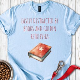 Books And Golden Retrievers T Shirt Gift For Dog Lover