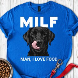 Black Labrador Milf T Shirt Gift For Dog Lover