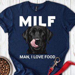 Black Labrador Milf T Shirt Gift For Dog Lover