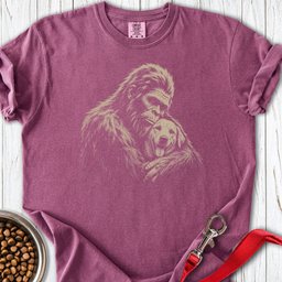 Bigfoot Hugging Labrador Premium Tee Gift For Dog Lover