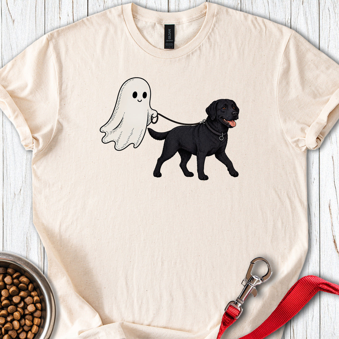 Black Lab Ghost Halloween T Shirt Gift For Dog Lover