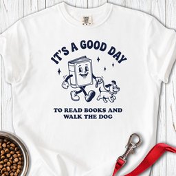 Books And Dogs Premium Tee Gift For Dog Lover