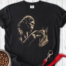 Bigfoot Belgian Malinois Premium Tee Gift For Dog Lover