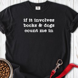 Books And Dogs Premium Tee Gift For Dog Lover