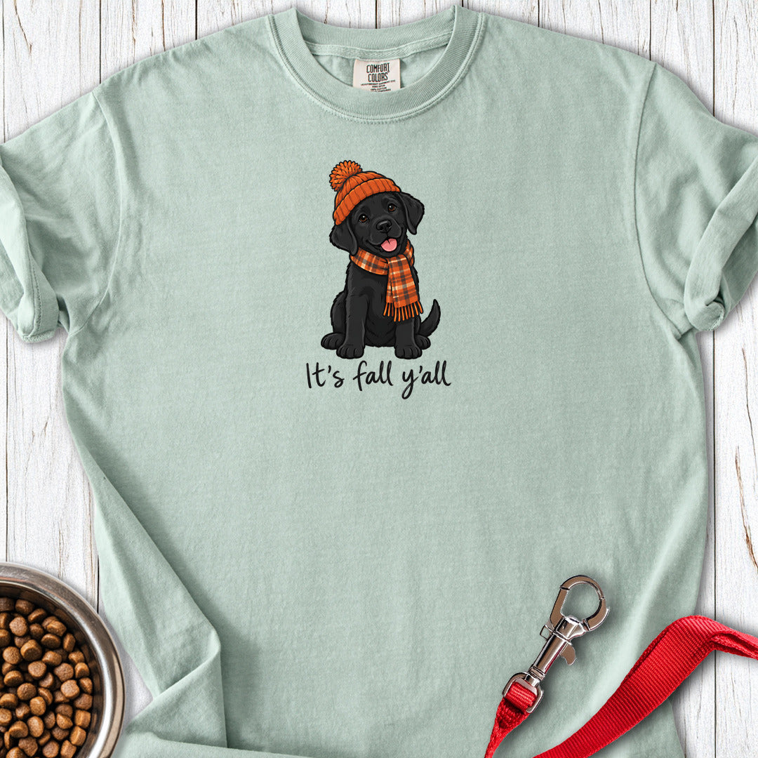 Black Labrador Its Fall Yall Premium Tee Gift For Dog Lover