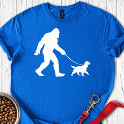 Bigfoot Walking Cocker Spaniels T Shirt Gift For Dog Lover
